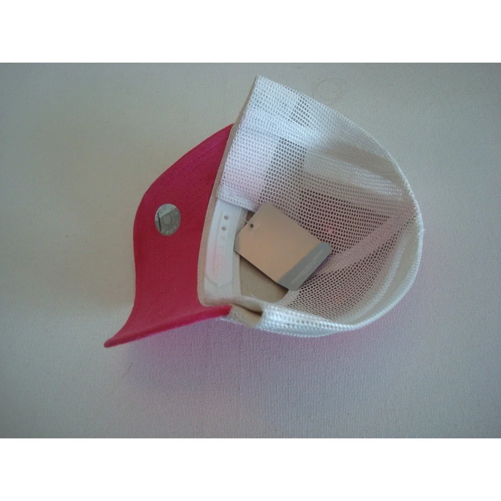 MIAMI‎ DOLPHINS PINK TRUCKER RBK BCA  SCRIPT 90S SNAPBACK  HAT CAP VINTAGE EE3